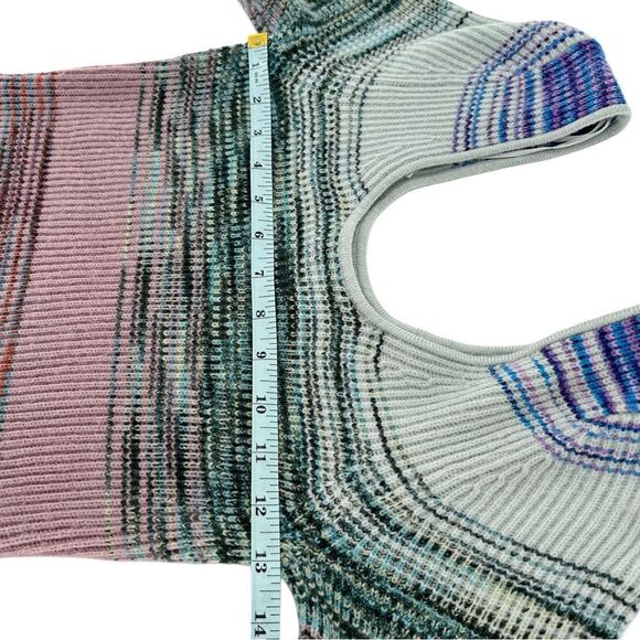 Anthropologie Space-Dyed Knit Scoop Neck Midi Dress Small Petite - Picture 7 of 10